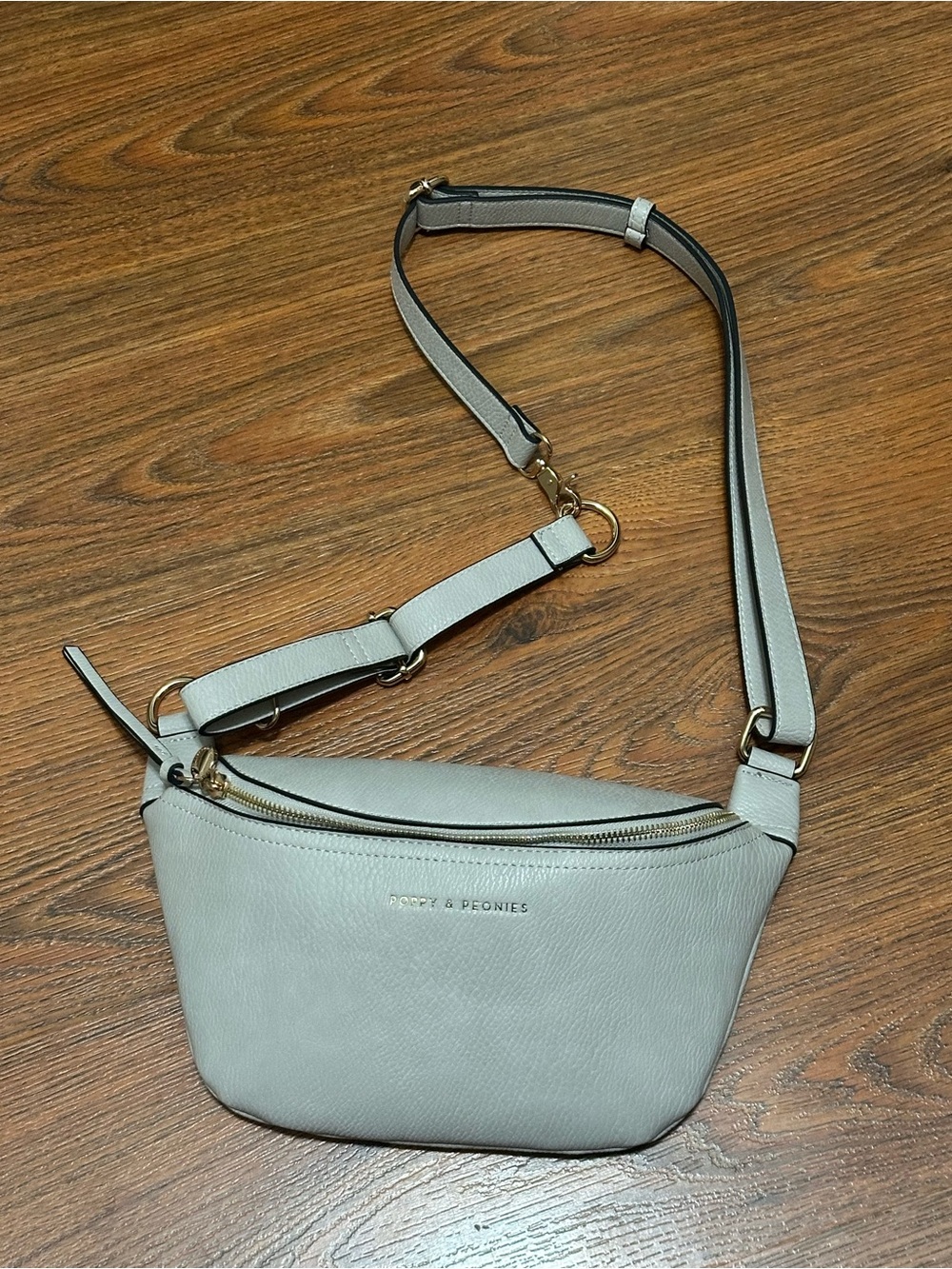 Poppy and peonies light grey sidekick belt bag extender crossbody new